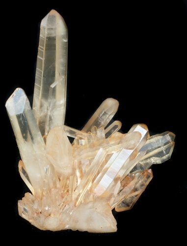 Tangerine Quartz Crystal Cluster - Madagascar #36212